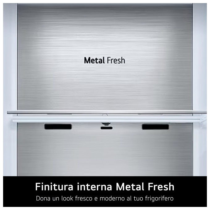 LG GBBW726CMB Frigorifero Conbiato 465L Classe C Total No Frost 70cm colore Metal Sorbet