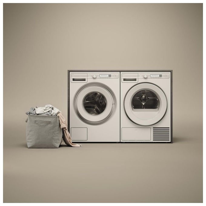 Asko asciugatrice a pompa di calore T108HW, 8 kg, libera installazione, cestello inox, classe C, bianco, Classic