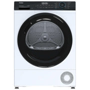 Haier asciugatrice a pompa di calore 9 kg, classe d, i-refresh pro, cestello scarpe, iot app hon, bianca, hd90-d939-it