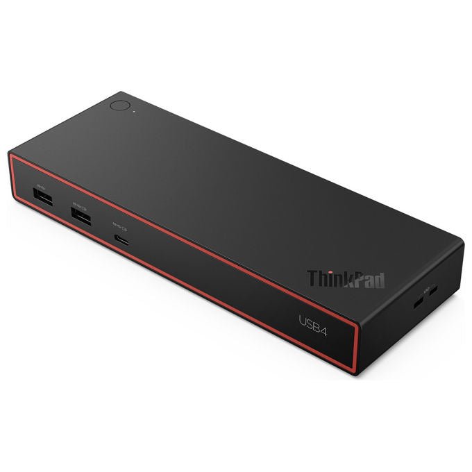 Lenovo ThinkPad USB4 Dock 5000, docking station Thunderbolt 4, 4 display, 4K, 4x USB-A, 2x USB-C, HDMI 2.1, 2x DisplayPort, Ethernet, 100W, nero
