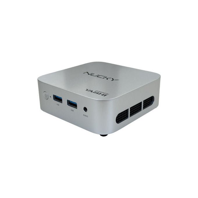 Yashi Mini PC Nucky, AMD Ryzen 3 3300U, 16 GB RAM DDR4, 256 GB SSD NVMe, Windows 11 Pro, WiFi 6, Bluetooth 5.2, Silver
