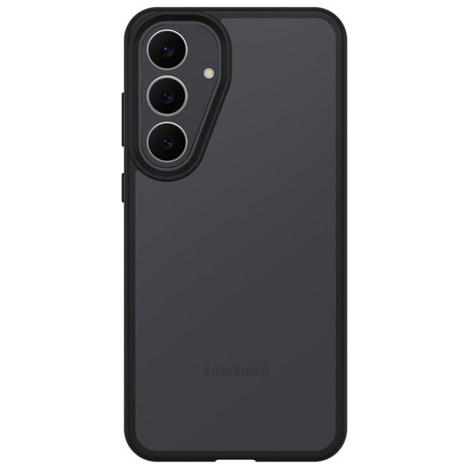 OtterBox custodia React Series per Samsung Galaxy S25 FE, ultrasottile, resistente, standard militare MIL-STD-810G, trasparente nero