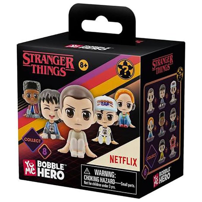 Yume Toys figure bobble head Stranger Things, serie Bobble Hero, assortimento 12 personaggi, 6,3 cm