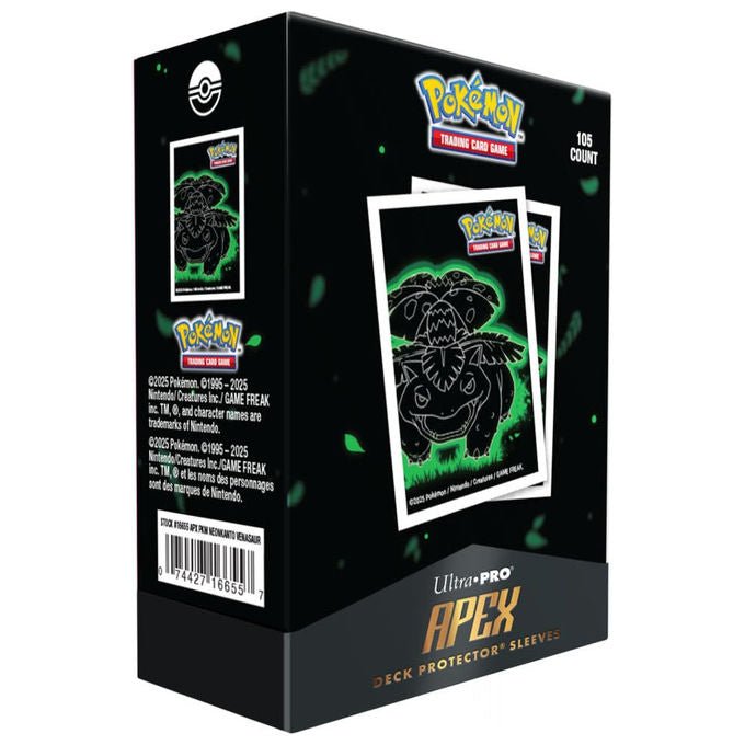 Ultra Pro buste protettive Apex Deck Pokémon Neon Kanto, Venusaur, 105 pezzi, dimensioni standard, polipropilene