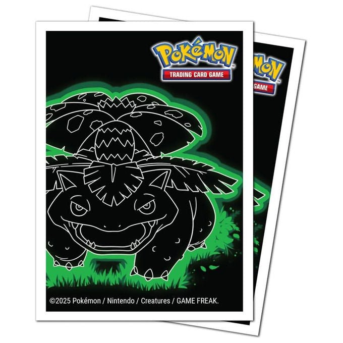 Ultra Pro buste protettive Apex Deck Pokémon Neon Kanto, Venusaur, 105 pezzi, dimensioni standard, polipropilene