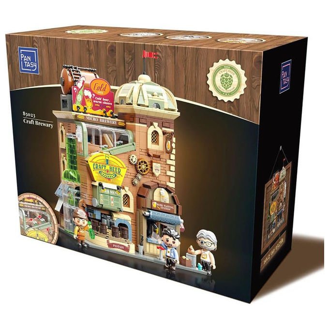 Pantasy set costruzione birrificio artigianale collezione edifici modulari 3266 pezzi livello esperto cod. 85023