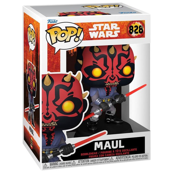 Funko pop! Star Wars Maul Shadow Lord, figura in vinile da collezione, 9,5 cm, bobble head, personaggio Sith