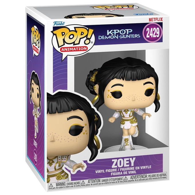 Funko pop animation K-pop Demon Hunters Zoey #2429 figura in vinile da collezione 9 cm Netflix