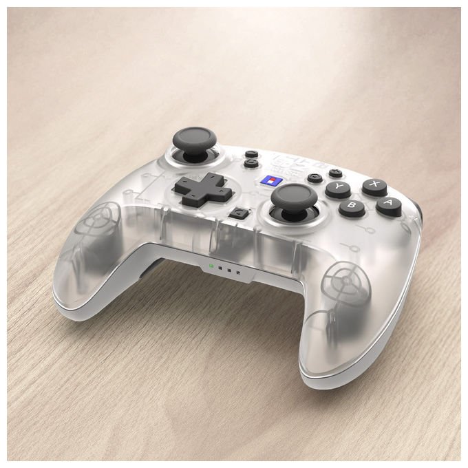 HORI HORIPAD Turbo Wireless Frost controller per Nintendo Switch 2 bianco Bluetooth stick TMR pulsanti programmabili