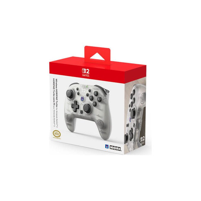 HORI HORIPAD Turbo Wireless Frost controller per Nintendo Switch 2 bianco Bluetooth stick TMR pulsanti programmabili