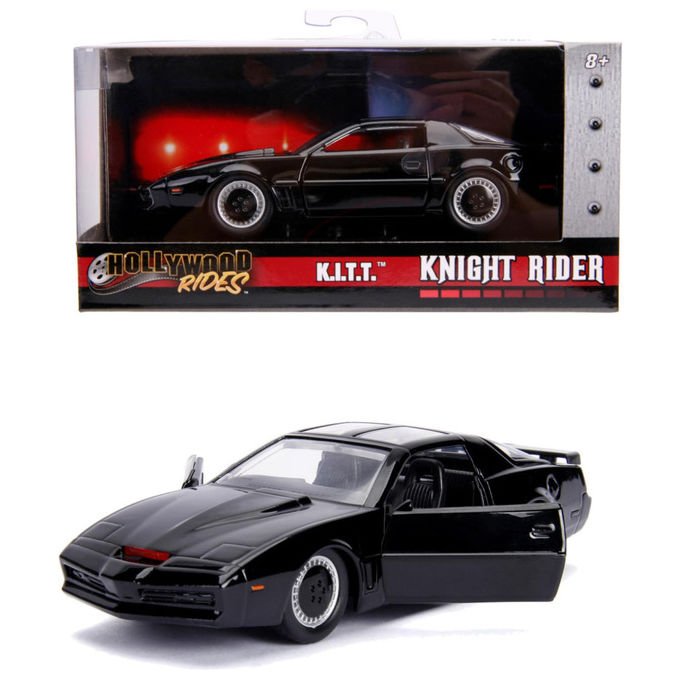 JADA Toys auto K.I.T.T. Knight Rider die-cast scala 1:32 porte apribili pneumatici in gomma replica ufficiale
