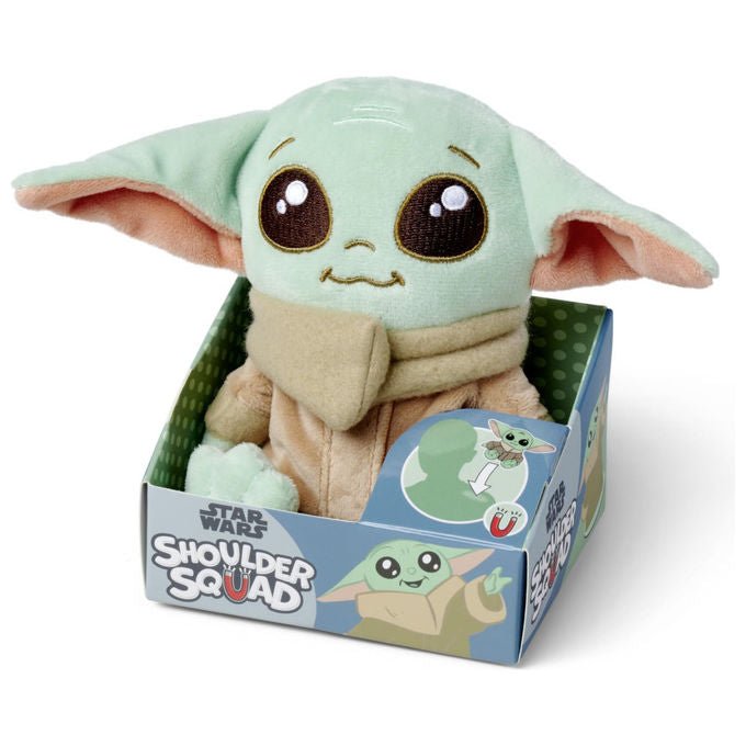 Simba peluche Grogu da spalla Star Wars The Mandalorian magnetico morbido 12 cm licenza ufficiale Disney