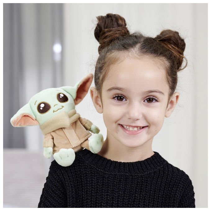 Simba peluche Grogu da spalla Star Wars The Mandalorian magnetico morbido 12 cm licenza ufficiale Disney