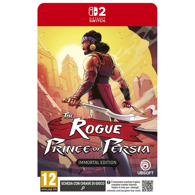 Ubisoft the rogue prince of persia immortal edition Nintendo Switch 2 key card steelbook gioco avventura roguelite PEGI 12