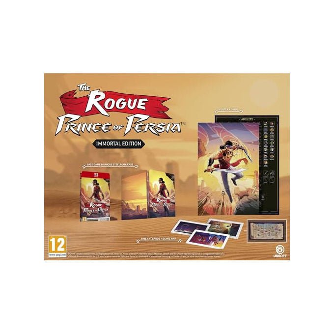 Ubisoft the rogue prince of persia immortal edition Nintendo Switch 2 key card steelbook gioco avventura roguelite PEGI 12