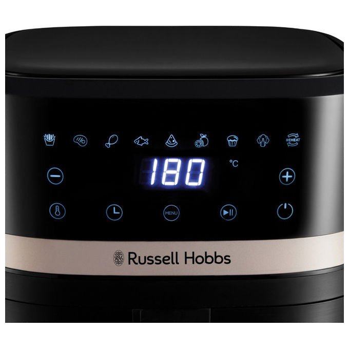 Russell Hobbs SatisFry friggitrice ad aria, 8,3 L, 1800 W, 9 programmi, tecnologia Rapid Air, touch digitale, nero