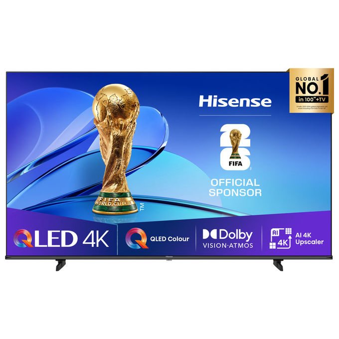 Hisense smart tv QLED 58 pollici 4K, 58E7Q, Dolby Vision e Atmos, Game Mode Plus, VIDAA, nero