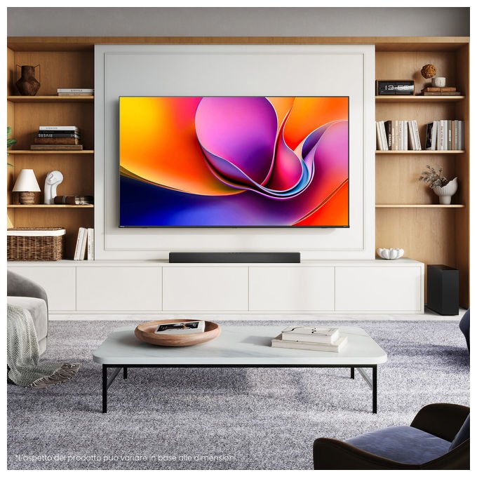 Hisense smart tv 85 pollici 4K, 85A6Q, Direct-LED, Dolby Vision, HDR10+, VIDAA, Game Mode Plus, Wi-Fi, Bluetooth
