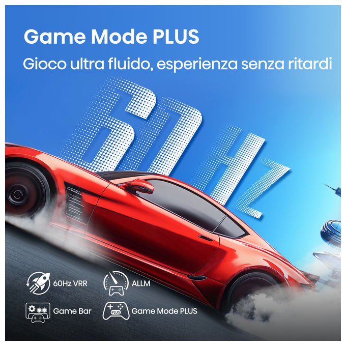 Hisense smart tv 85 pollici 4K, 85A6Q, Direct-LED, Dolby Vision, HDR10+, VIDAA, Game Mode Plus, Wi-Fi, Bluetooth