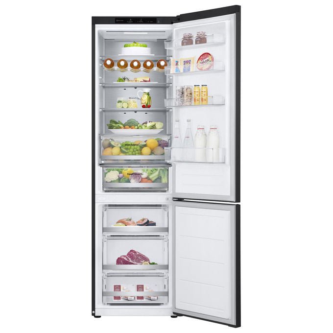 LG frigorifero combinato GBV5240DEP, 387L, classe D, Total No Frost, Fresh Converter, porte piatte, Matte Black