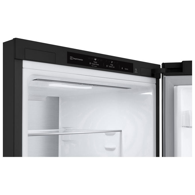 LG frigorifero combinato GBV5240DEP, 387L, classe D, Total No Frost, Fresh Converter, porte piatte, Matte Black