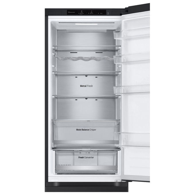 LG frigorifero combinato GBV5240DEP, 387L, classe D, Total No Frost, Fresh Converter, porte piatte, Matte Black