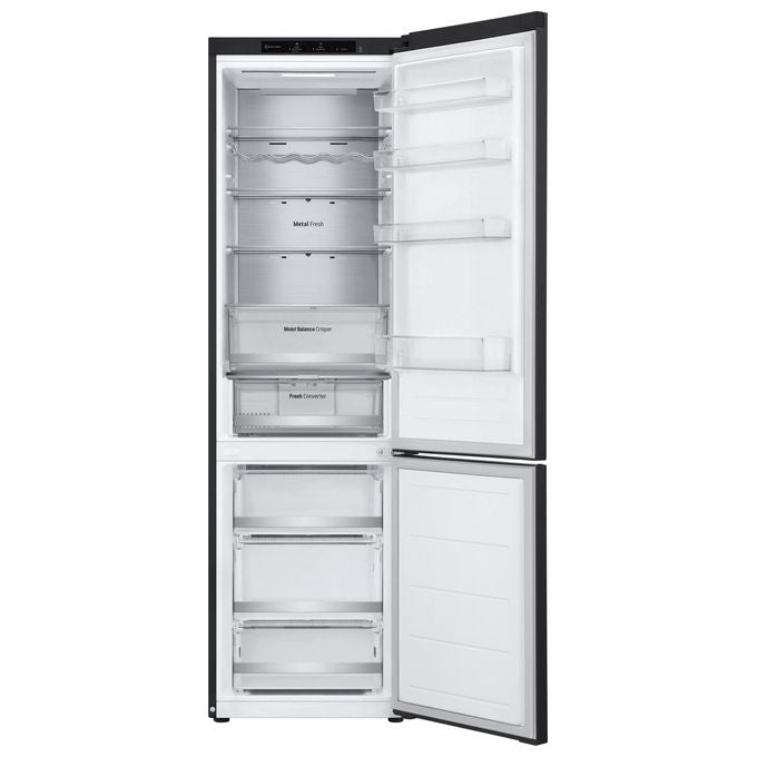 LG frigorifero combinato GBV5240DEP, 387L, classe D, Total No Frost, Fresh Converter, porte piatte, Matte Black