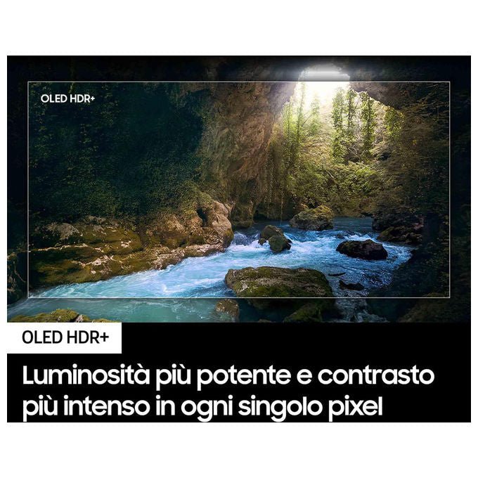 Samsung tv oled 48 pollici, 4k, processore NQ4 AI Gen2, HDR+, Motion Xcelerator 144Hz, Dolby Atmos, Smart Hub, Carbon Silver