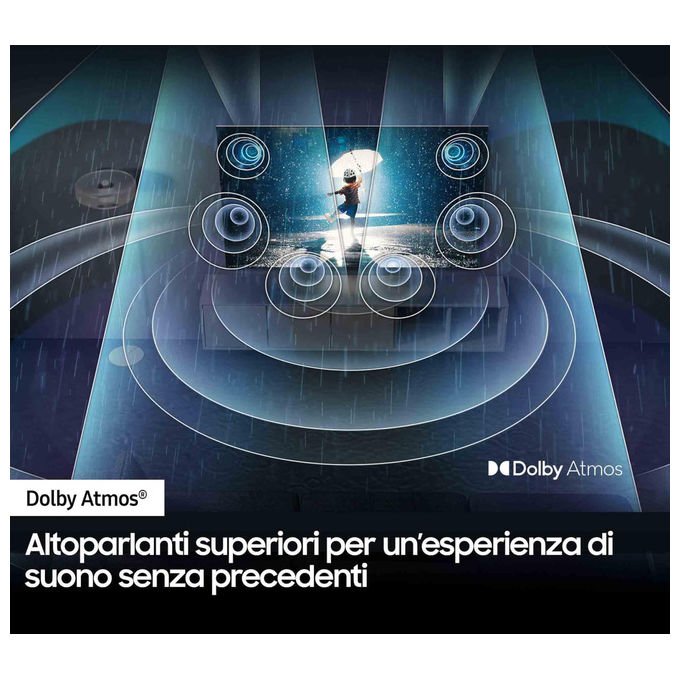 Samsung tv oled 48 pollici, 4k, processore NQ4 AI Gen2, HDR+, Motion Xcelerator 144Hz, Dolby Atmos, Smart Hub, Carbon Silver