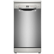 Bosch lavastoviglie a libera installazione 45 cm, SPS2HKI55E, acciaio anti-impronte, classe D, Home Connect, cestello regolabile