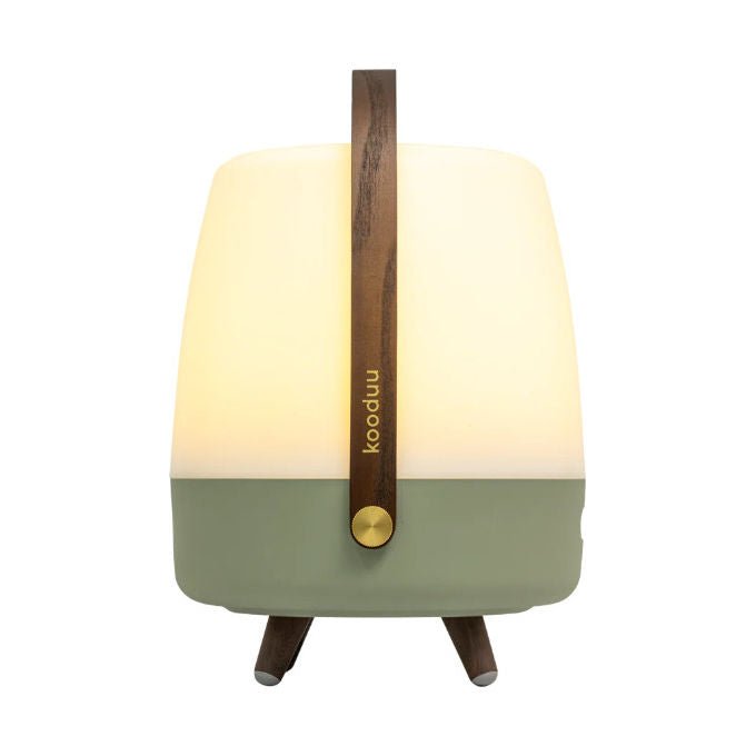 Kooduu Lite-up Play 2.0, lampada altoparlante portatile Bluetooth, 10 W, luce LED dimmerabile, batteria 11 h, USB-C, verde