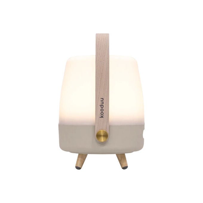 Kooduu Lite-up Play Mini, lampada altoparlante portatile con JBL, Bluetooth 5.3, luce bianca calda dimmerabile, 8 W, USB-C, sabbia
