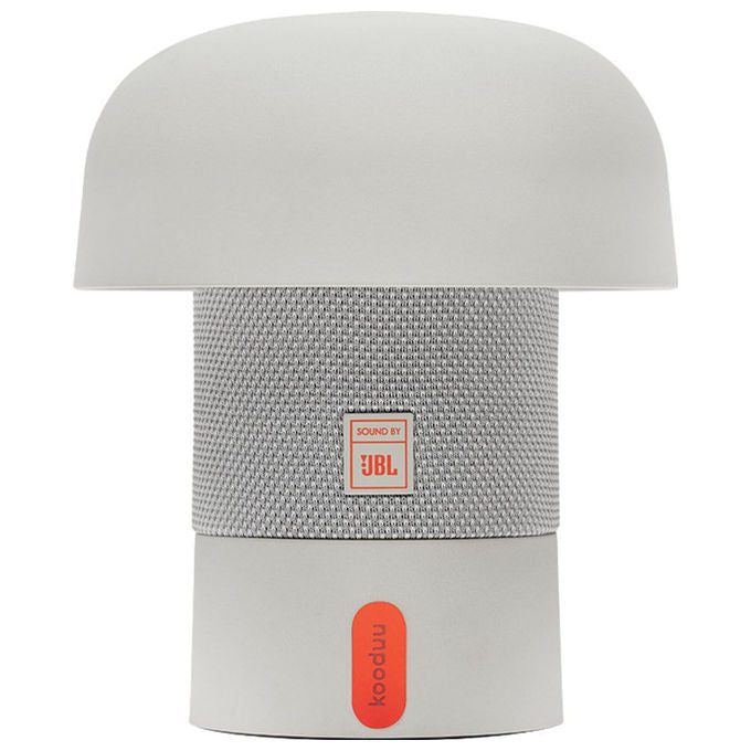 Kooduu Sensa Play Mini, lampada altoparlante portatile, audio JBL 8W, Bluetooth 5.3, luce LED dimmerabile 5 livelli, bianco