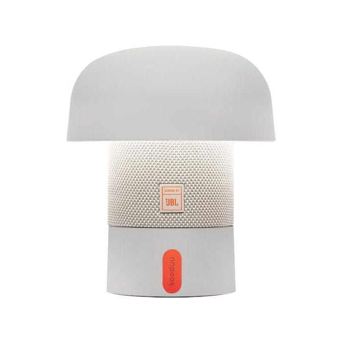 Kooduu Sensa Play Mini, lampada altoparlante portatile, audio JBL 8W, Bluetooth 5.3, luce LED dimmerabile 5 livelli, bianco