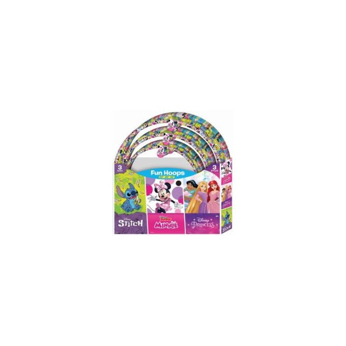 ODS hula hoop Disney per bambini, diametri assortiti 56 cm, 66 cm, 76 cm, gioco all'aria aperta
