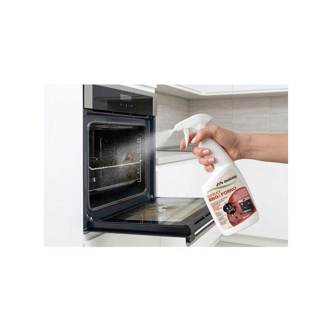Meliconi spray detergente forno e bbq, sgrassante schiumogeno, formula professionale, rimuove incrostazioni a freddo, 500 ml