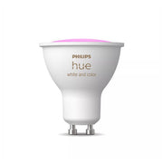 Philips Hue faretto connesso GU10, white and color ambiance, LED 4,2 W, 400 lm, Bluetooth e Zigbee, compatibile Alexa e Google Assistant