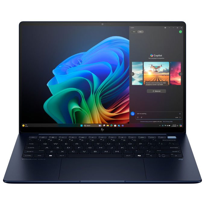 HP EliteBook Ultra G1i, notebook 14 pollici touch 2.8K, Intel Core Ultra 5 226V, 16 GB RAM, Windows 11 Pro, Wi-Fi 7, Copilot+, blu