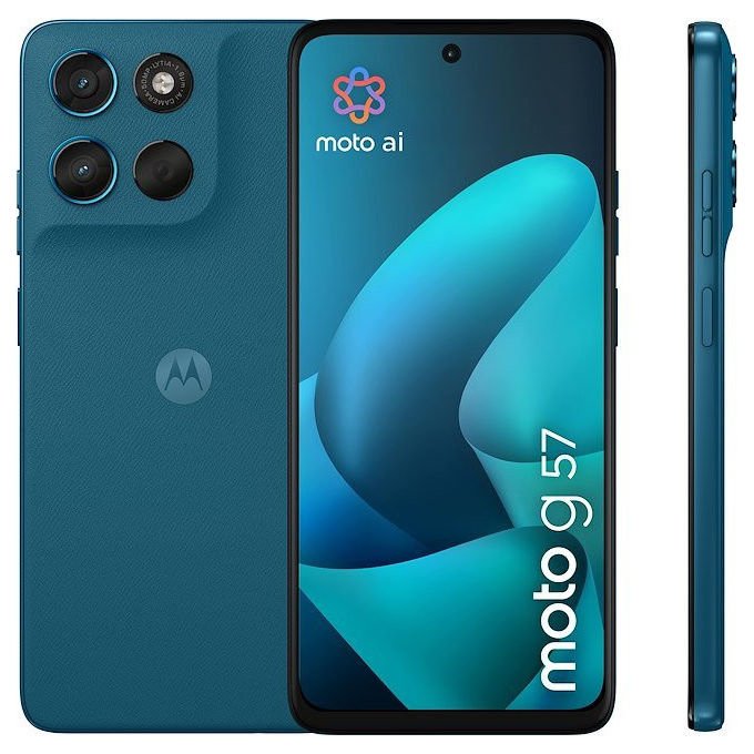 Motorola Moto G57 5G smartphone, 8GB RAM, 256GB memoria interna, colore Pantone Corsair, Vodafone