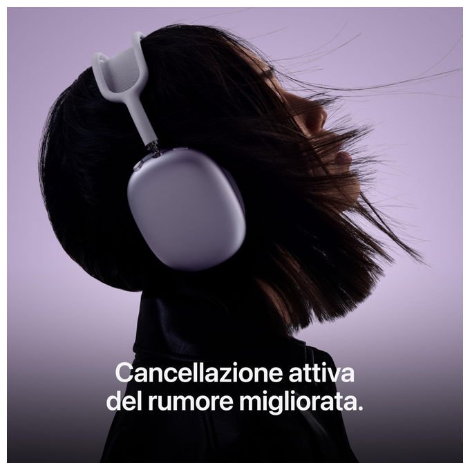 Apple AirPods Max 2, cuffie wireless over-ear, cancellazione attiva del rumore, audio spaziale personalizzato, chip H2, 20 ore autonomia, azzurro