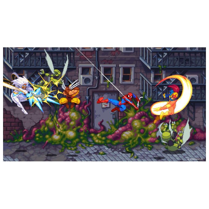 Marvel Cosmic Invasion, gioco Nintendo Switch, picchiaduro, 15 eroi, pixel art, tag-team, multiplayer locale e online