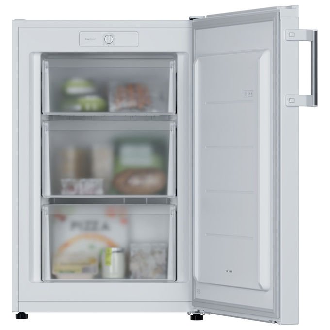 Candy CNUQ2L58EWH City Mini Congelatore Verticale 90 L 85 cm Classe E 37 dB Low Frost colore Bianco