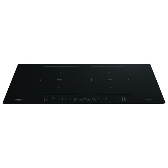 Hotpoint piano cottura a induzione HB 5177C NE, 77 cm, 4 zone, funzione bridge, touch, nero, da incasso