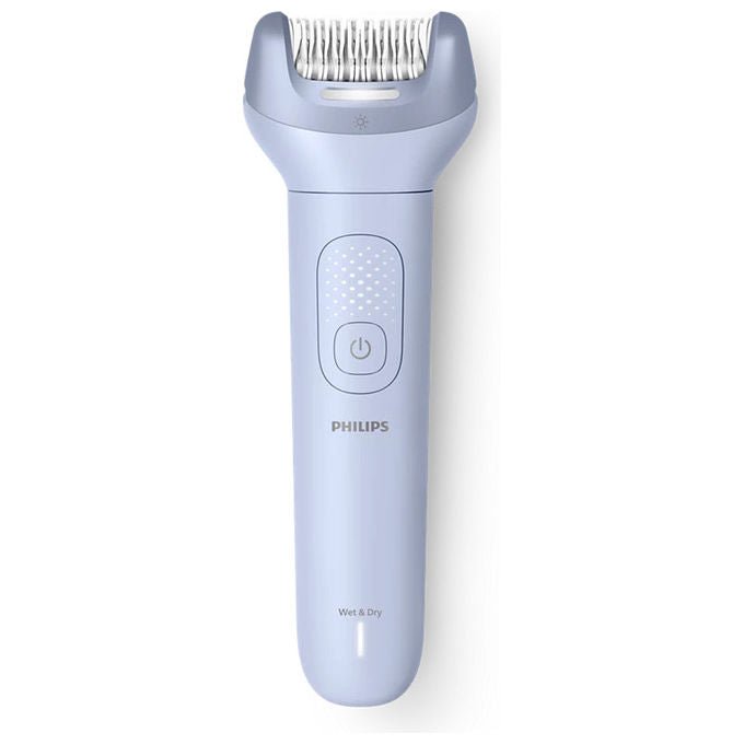 Philips epilatore serie 8000 BRE708-00, senza fili, wet and dry, 32 pinzette, testina ProGuide, autonomia 60 min, blu