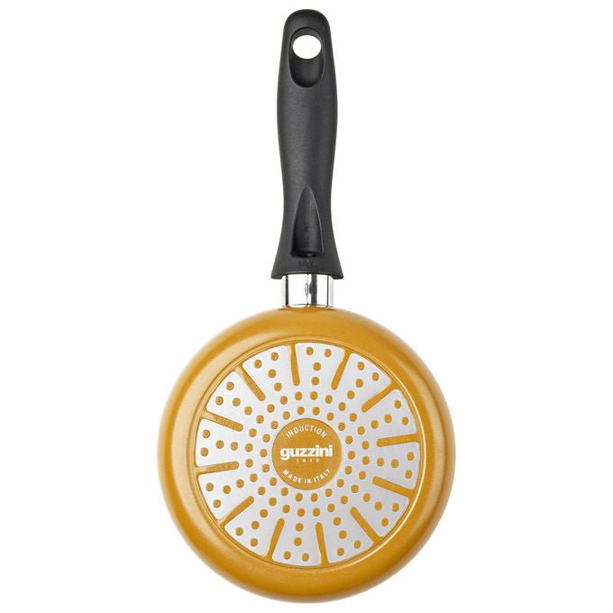 Guzzini set colazione padellino 16 cm e bollilatte 12 cm, CookandPlus, colore giallo
