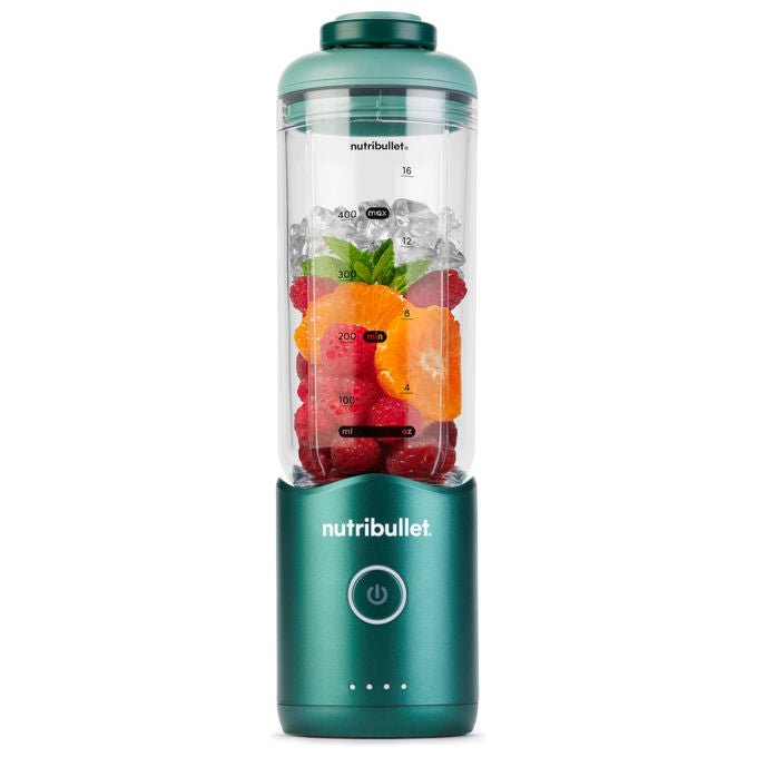 Nutribullet Flex frullatore portatile 590 ml, ricarica USB-C, tritaghiaccio, lame acciaio inox, lavabile in lavastoviglie, arancione