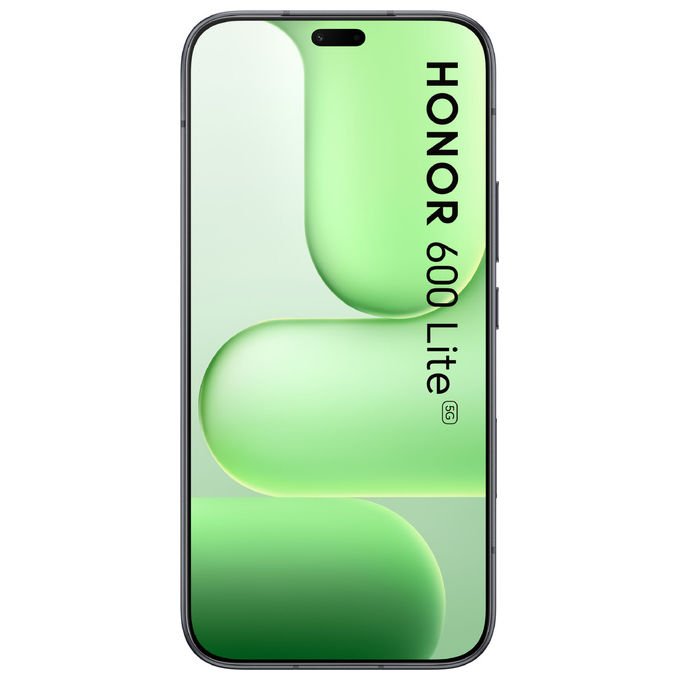 Honor 600 Lite bundle con Watch 2i, 6,6 pollici AMOLED 120Hz, 8 GB RAM, 256 GB, 108 MP, 5G, nero