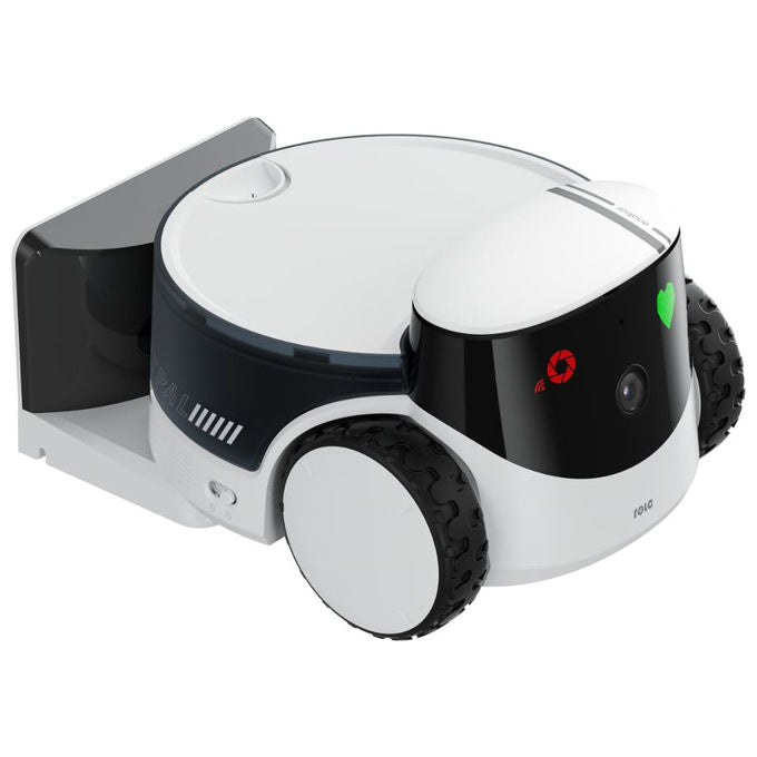 Enabot Rola Petpal, telecamera robot interattiva per animali domestici e bambini, Full HD, bianca