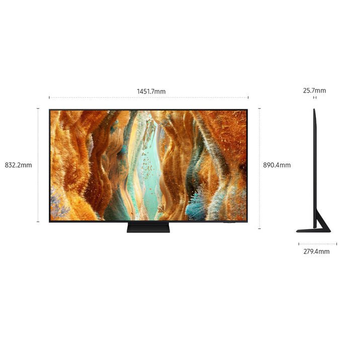 Samsung smart tv Neo QLED 65 pollici, QE65QN70FAUXZT, 4K Mini LED, processore NQ4 AI Gen2, Motion Xcelerator 144Hz, Neo Quantum HDR, AirSlim, 2025