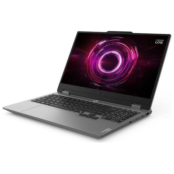 Lenovo LOQ 15AHP10 notebook gaming, AMD Ryzen 7 250, Nvidia GeForce RTX 5050 8 GB, 15,6'' Full HD IPS 144 Hz, 16 GB DDR5, SSD 512 GB, Wi-Fi 6, Windows 11 Home, Luna Grey